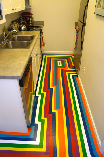 Illustration for article titled DIY: How To Give Your Apartment A Bold New Floor For Less Than $100